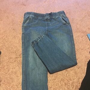 Casual Blue Denim Joggers